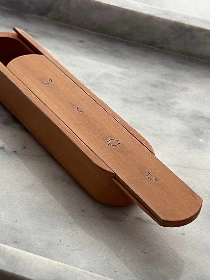 エルメス HERMES ピルケース 4 ウッド 薬入れ 小物入れ マルチケース