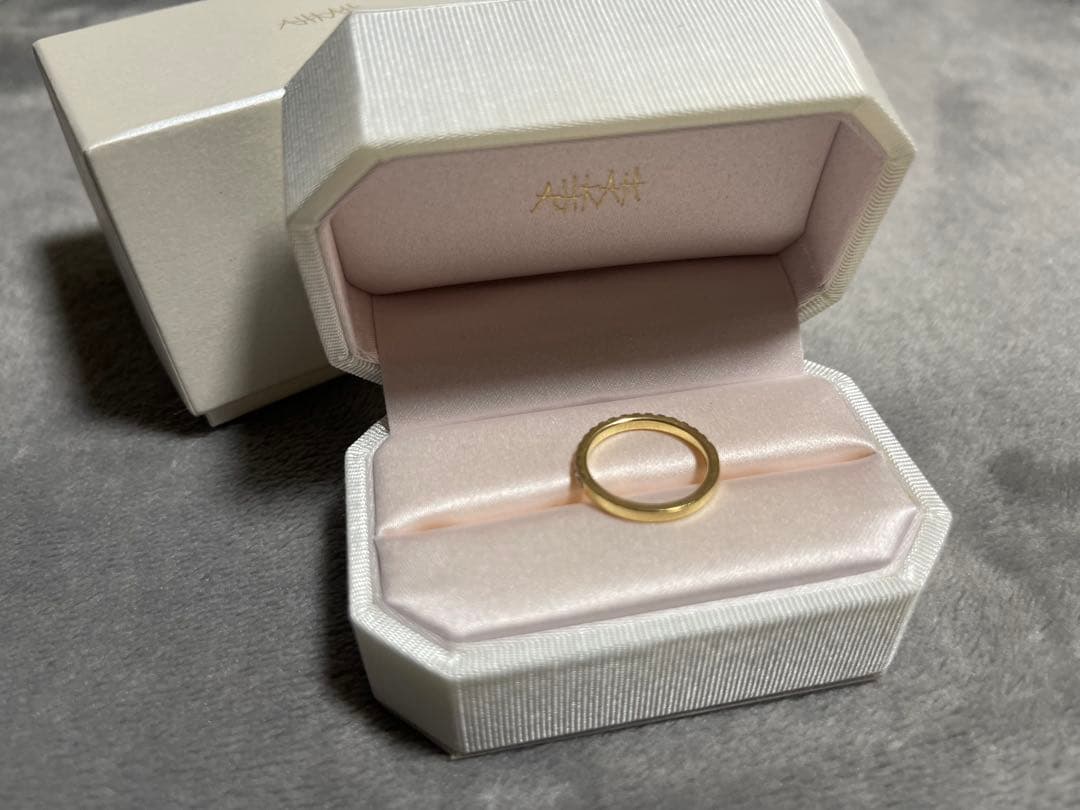 ■■現行モデル■■AHKAH ティナ(ハーフエタニティ/1.9mm)ゴールド♡