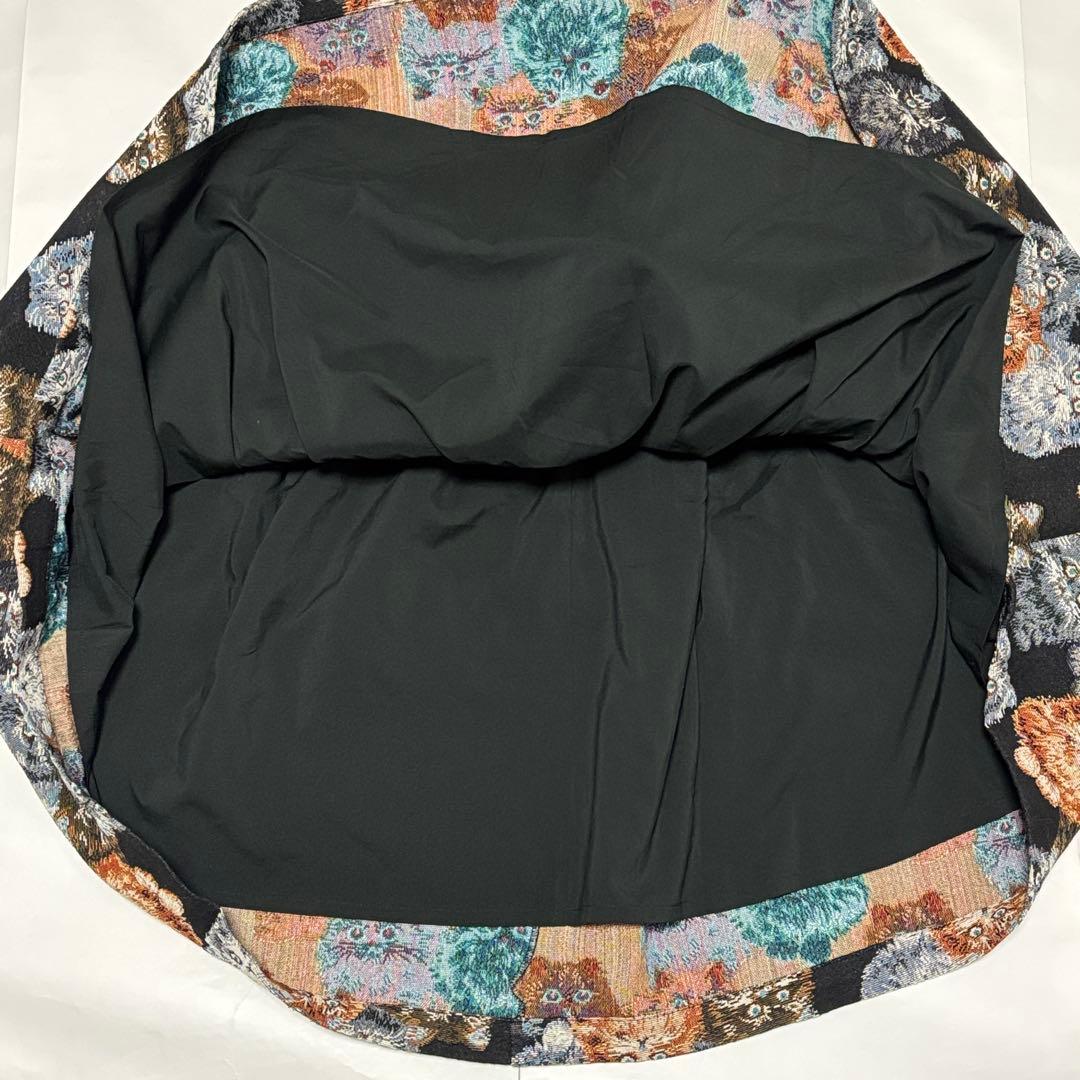 mmts マミタス BEAMS ビームス 猫がいっぱいスカート ゴブラン織り