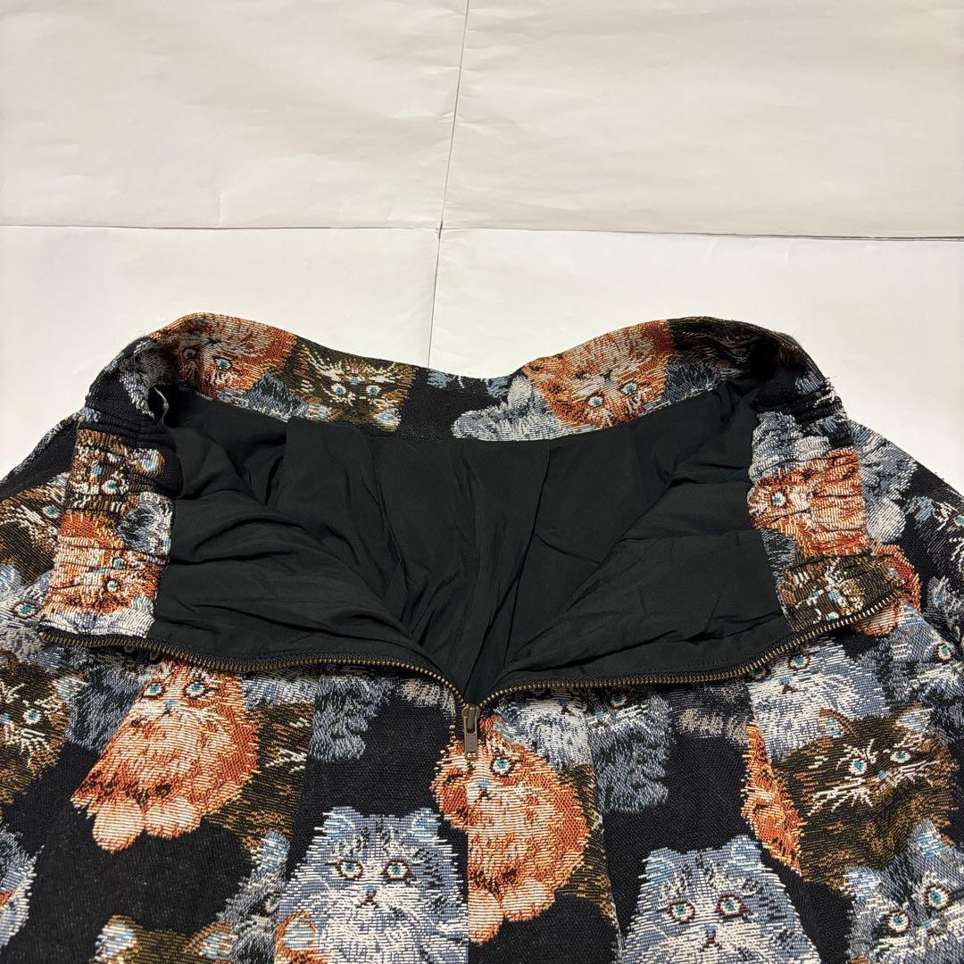 mmts マミタス BEAMS ビームス 猫がいっぱいスカート ゴブラン織り