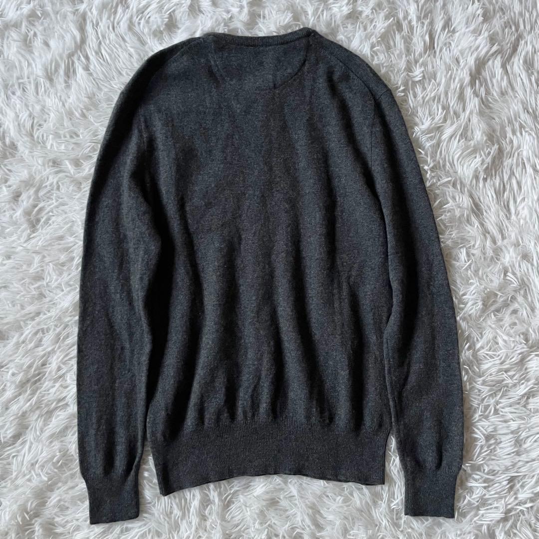美品✨ ポロラルフローレン 長袖ニット ポロベア 刺繍 グレー クルーネック