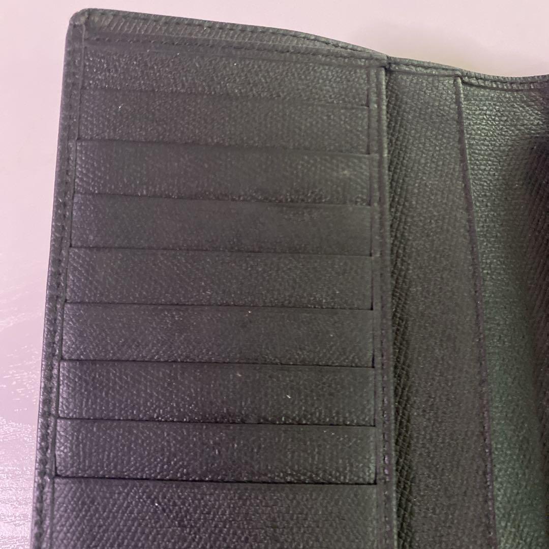 CHANEL ブラック レザー 長財布　ココボタン　シャネル