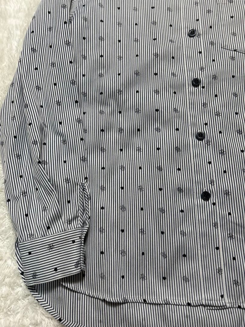 美品 rosymonster ロージーモンスター ハートロゴシャツ ネイビー