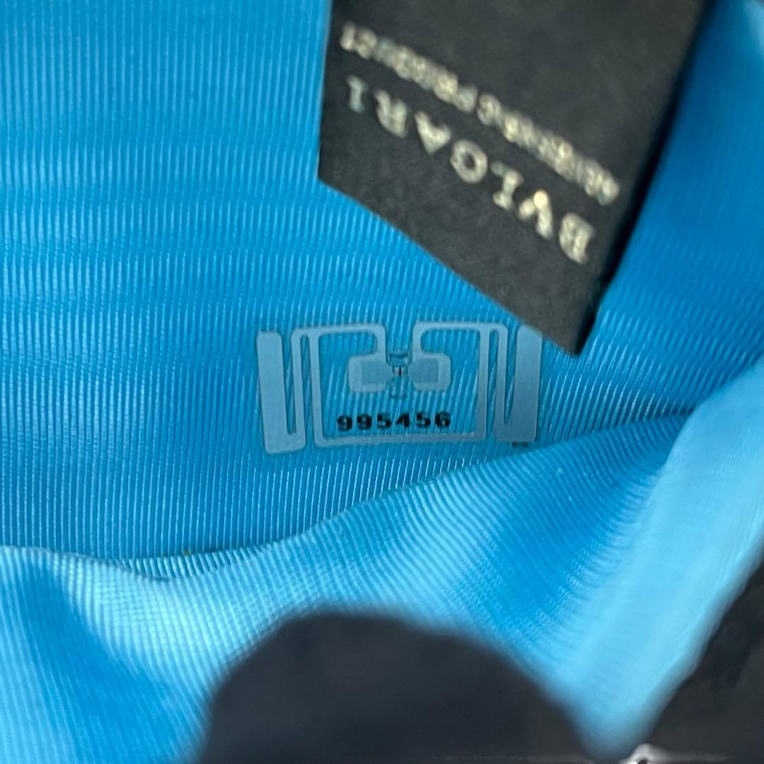 希少✨ブルガリ 長財布 ロゴクリップ グレインレザー ブラック バイカラー