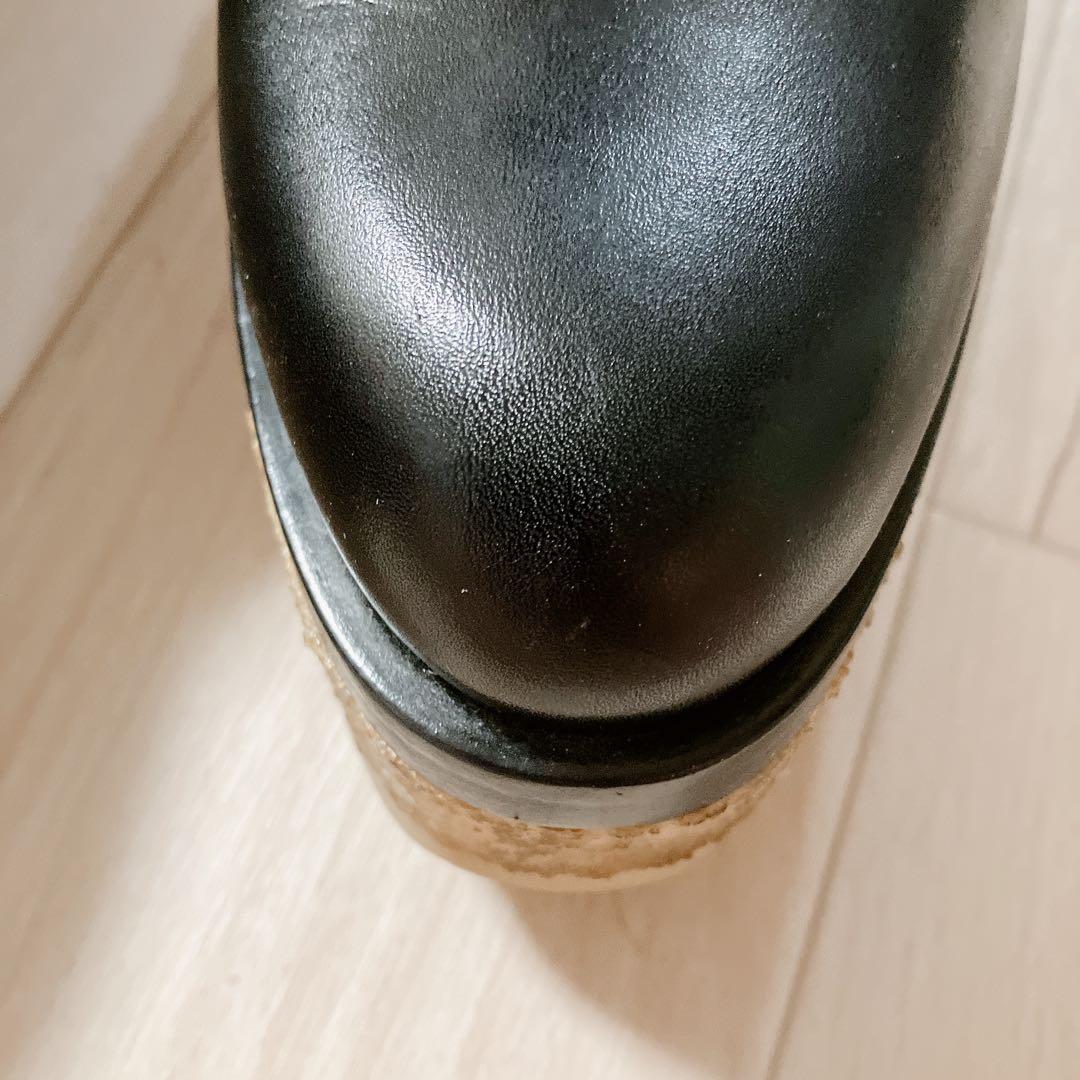 ピエール アルディ　VALENTINA ブーツ　レザー　ブラック　厚底　37