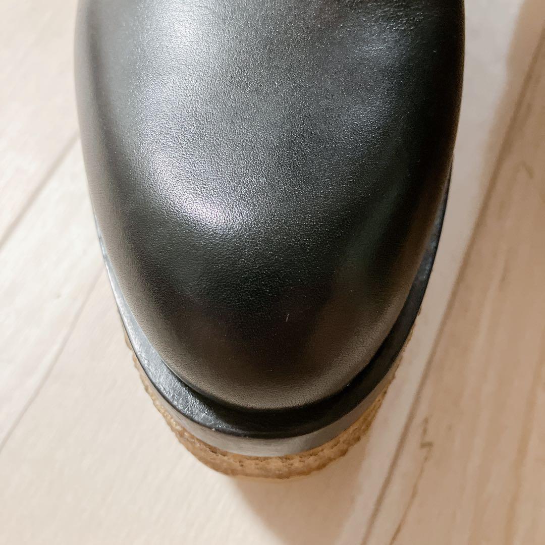 ピエール アルディ　VALENTINA ブーツ　レザー　ブラック　厚底　37