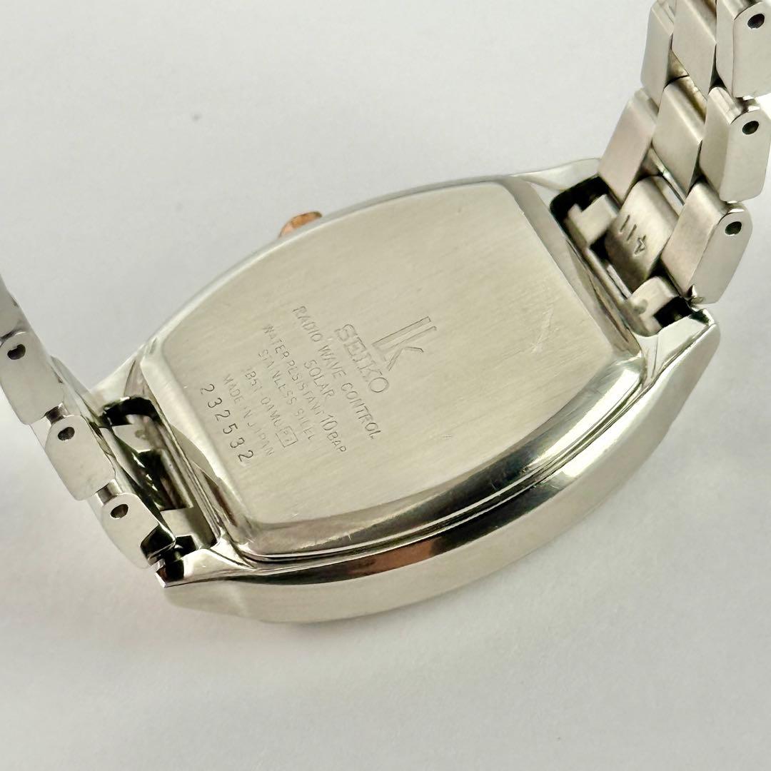 セイコー ルキア トノー 1Pダイヤ 電波ソーラー レディース 腕時計 112