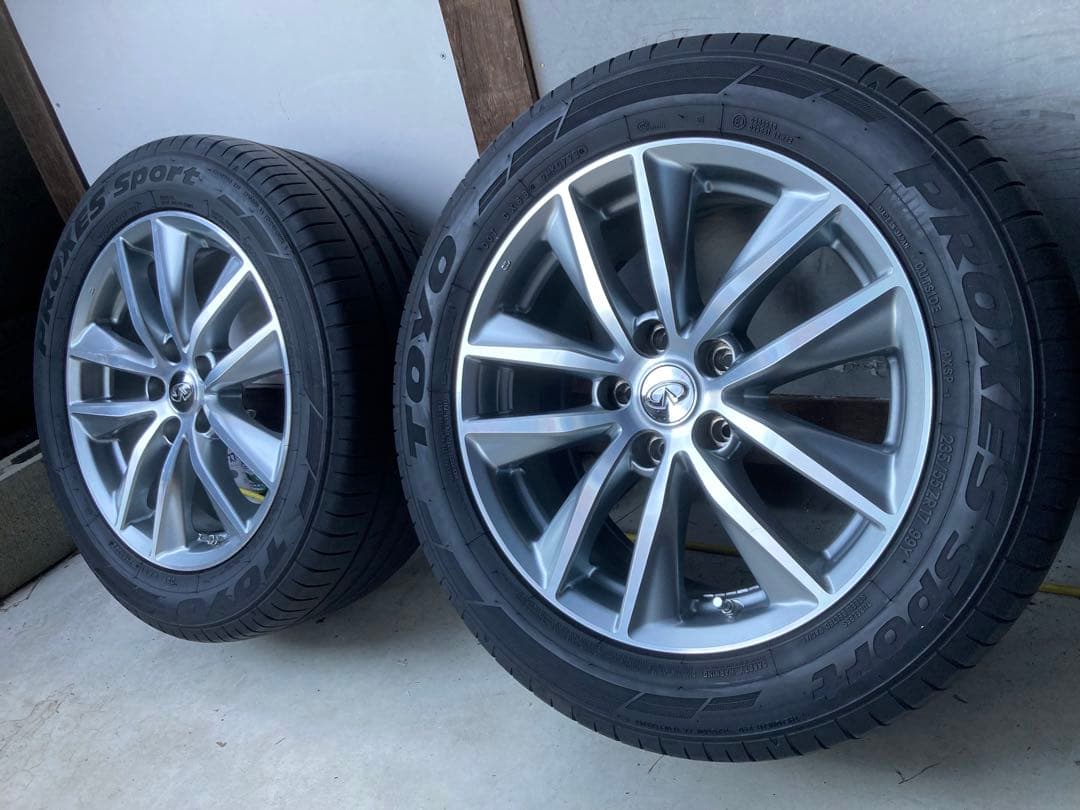 2023年バリ山！v37スカイライン純正TOYO PROXES235/55R17