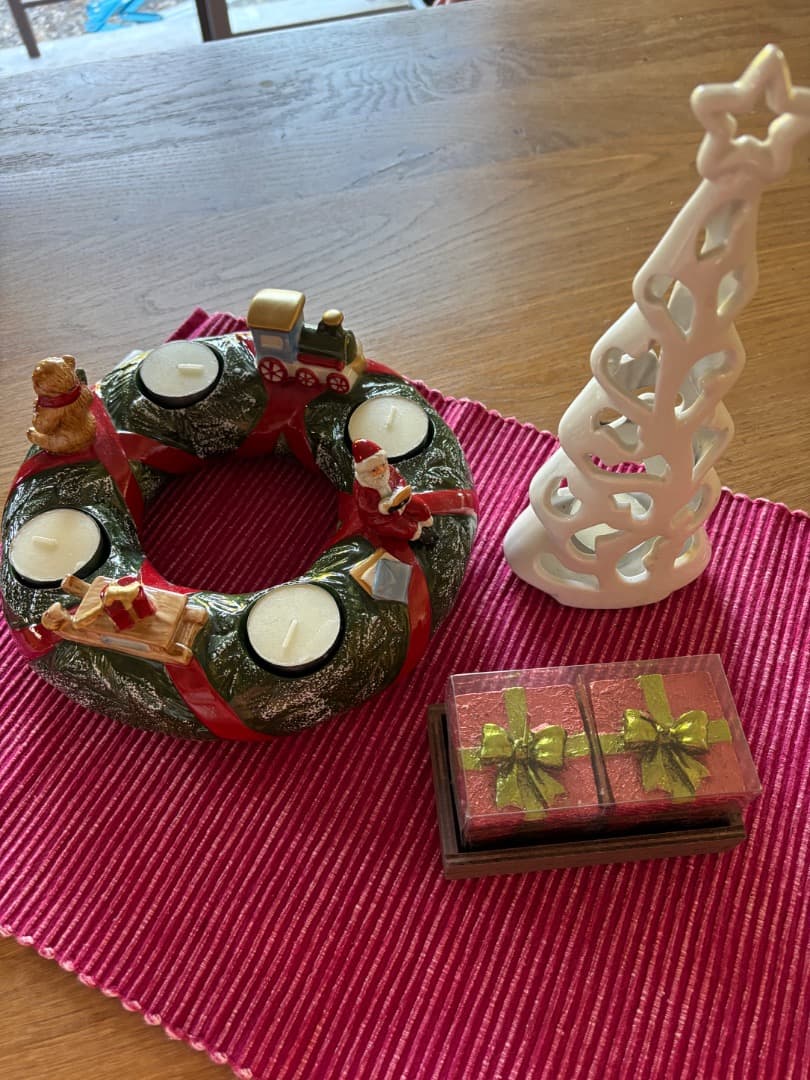 Villeroy & Boch リース型キャンドルホルダー 他クリスマスグッズ