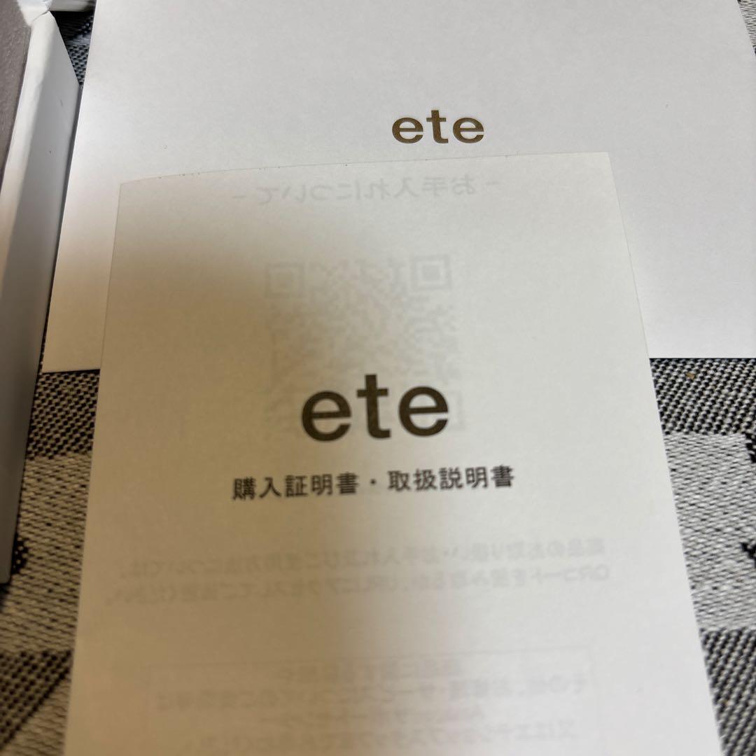 ete ゴールド フープピアス 購入証明書付き