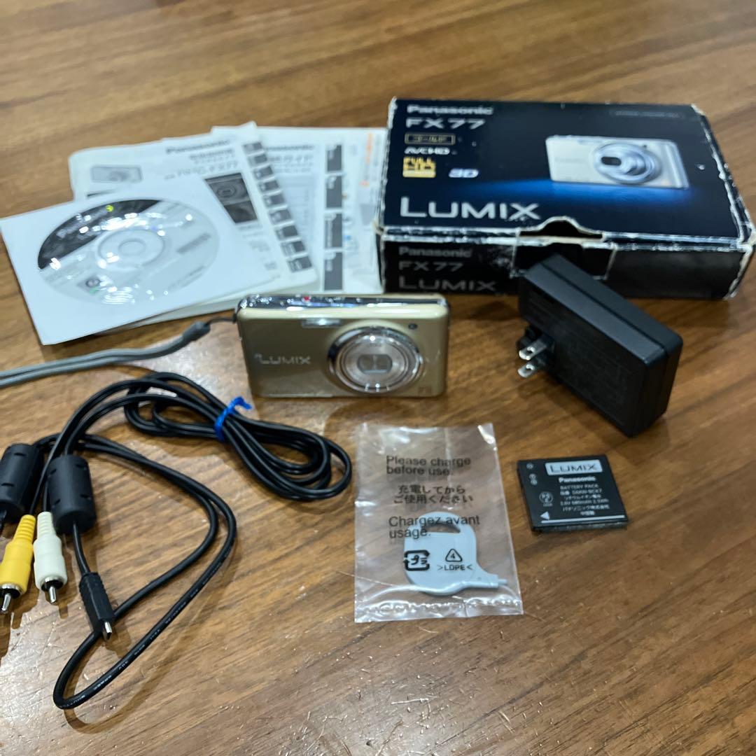 フ*ー様 Panasonic DMC-FX77 ゴールド　デジカメ　LUMIX
