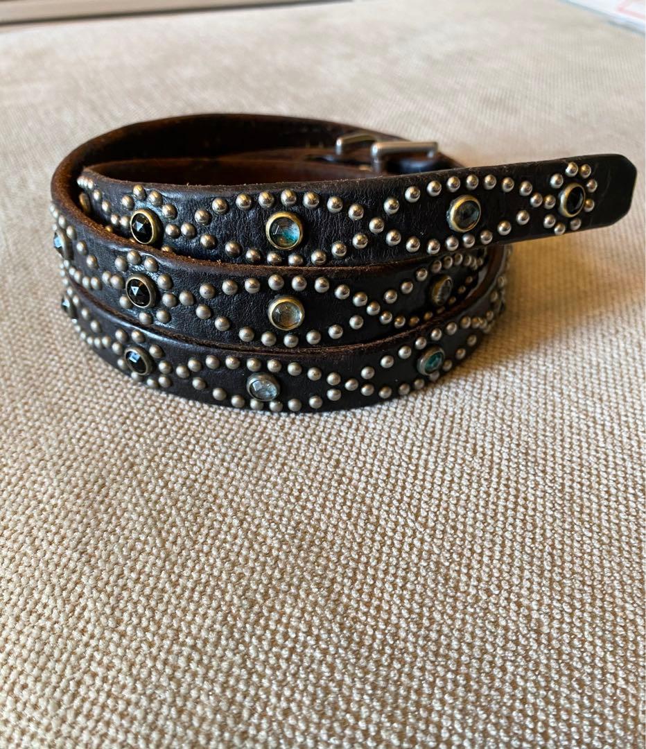 HTC ナロースタッズベルト マルチストーン 32inch TENDERLOIN