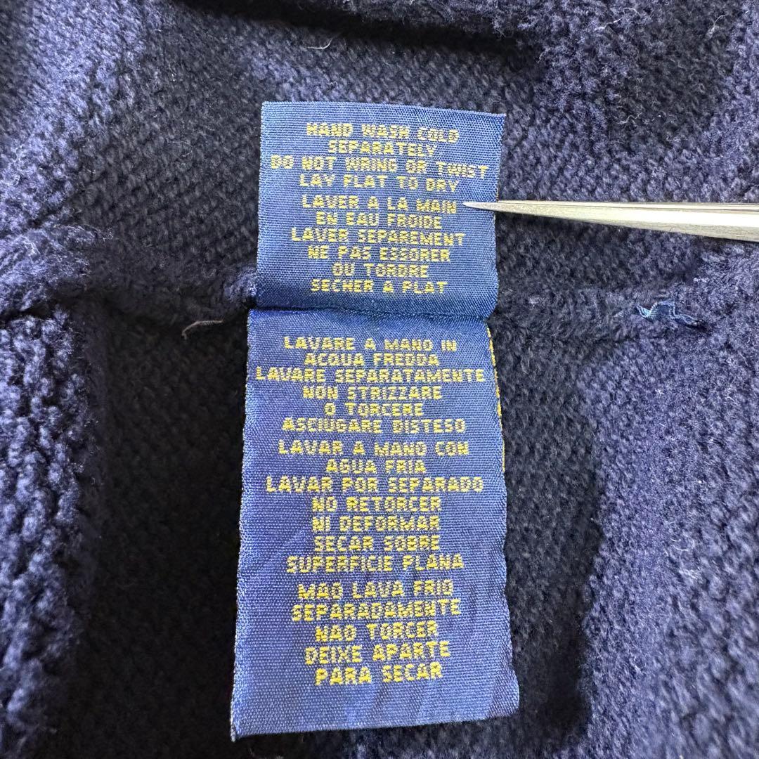 【USA製】ポロラルフローレン　星条旗　コットン　ニット　セーター