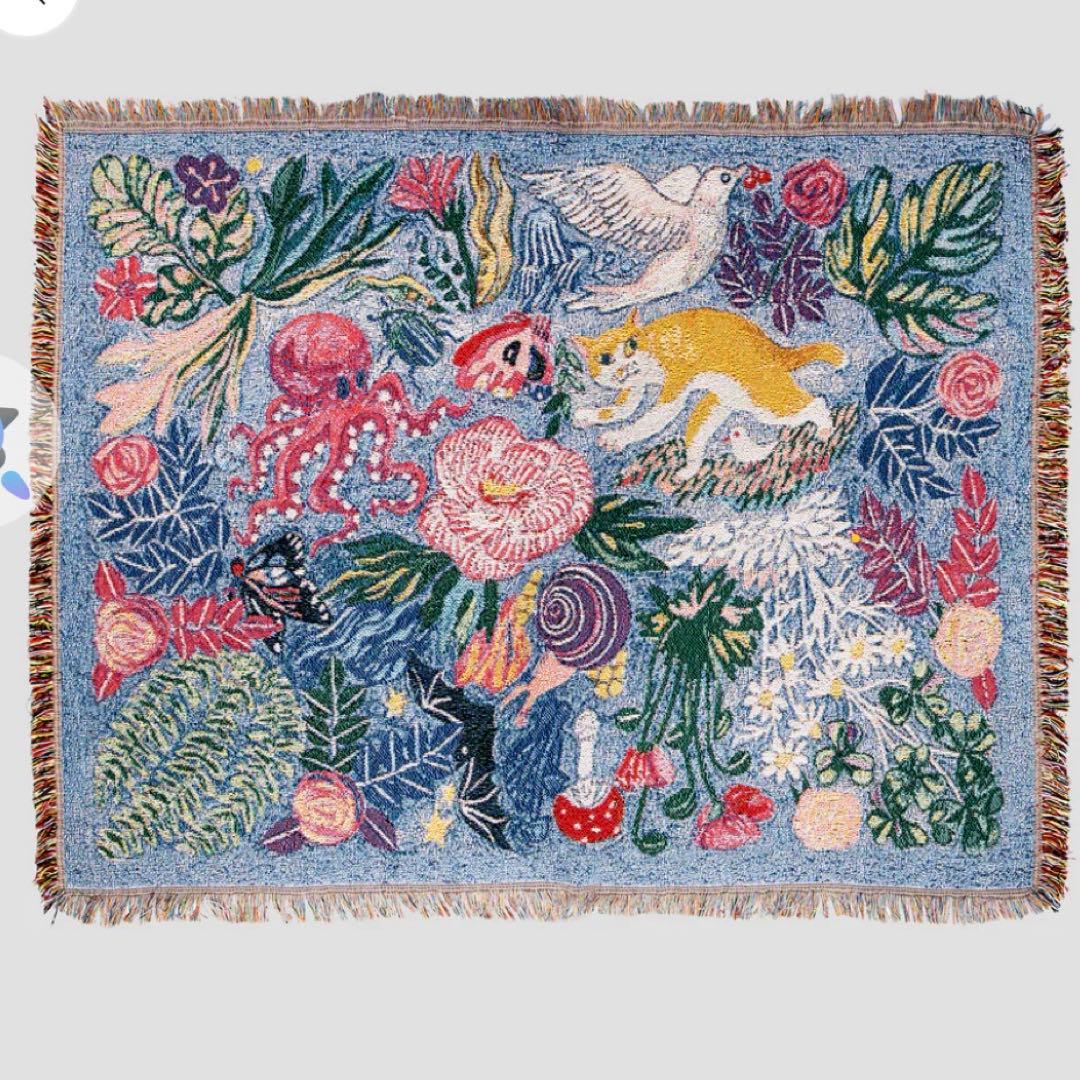 k*o様 ブランケット　草原を逃げるボリス