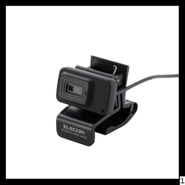 ELECOM Webカメラ UCAM-DLL300TBK 300万画素