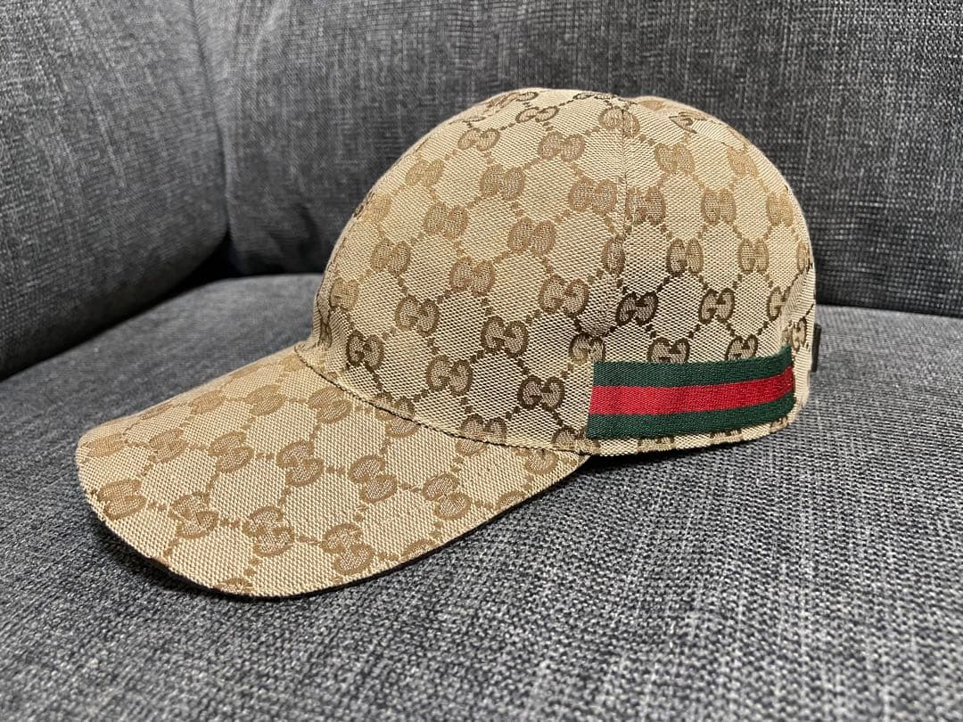 GUCCI GGパターン ベースボールキャップ Mサイズ
