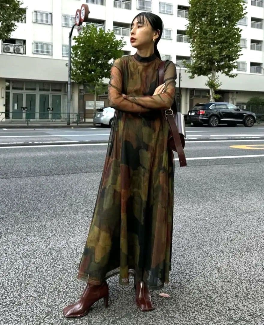 UND GYPSUM ART DRESS　ameri vintage