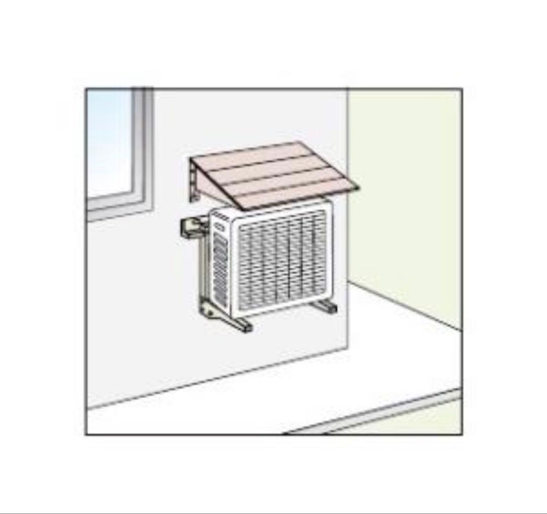 エアコン壁面用防雪屋根 新品未使用品　①