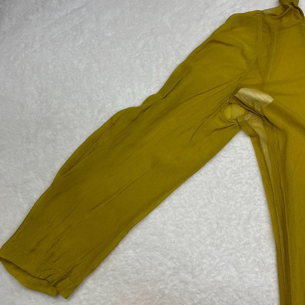 COMME des GARCONS　サイドスリットシアーロングTEE　マスタード