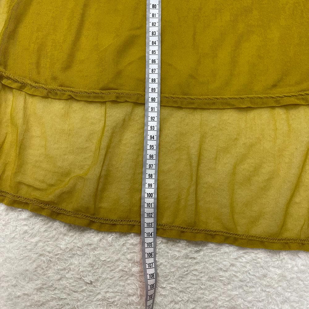 COMME des GARCONS　サイドスリットシアーロングTEE　マスタード