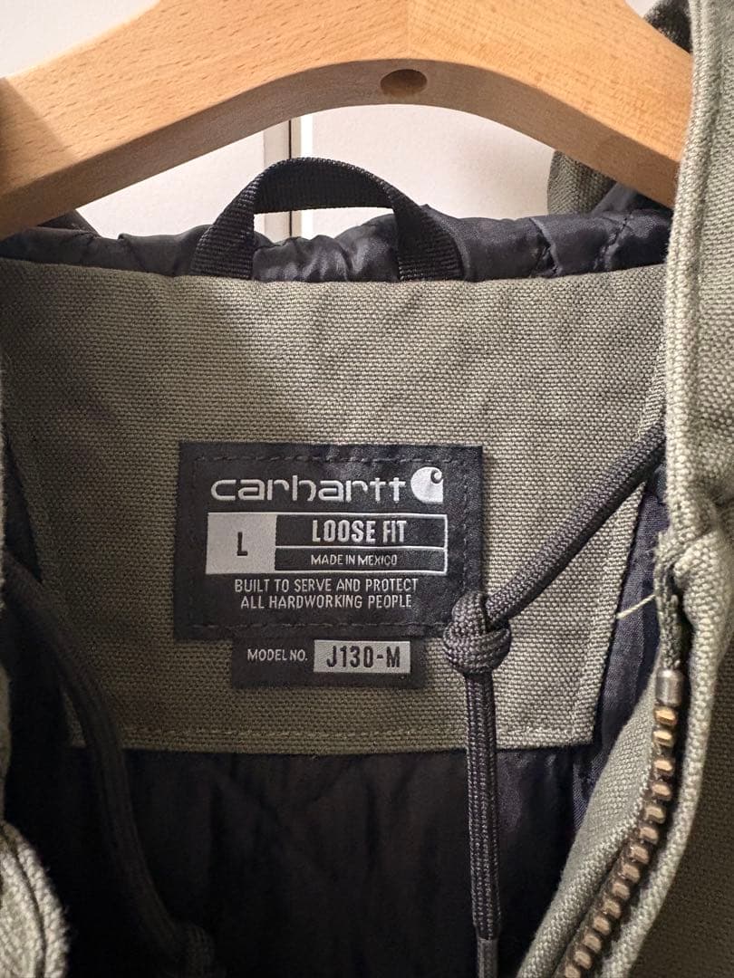Carhartt J130-M アクティブジャケット L（美品）　カーキ
