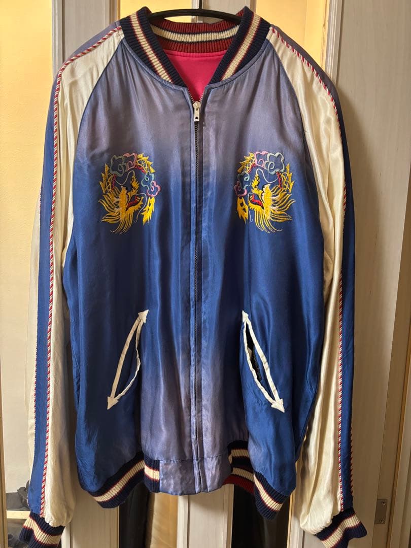 桃*白様 テーラー東洋　スーベニアジャケット　スカジャン　エイジング　TT143