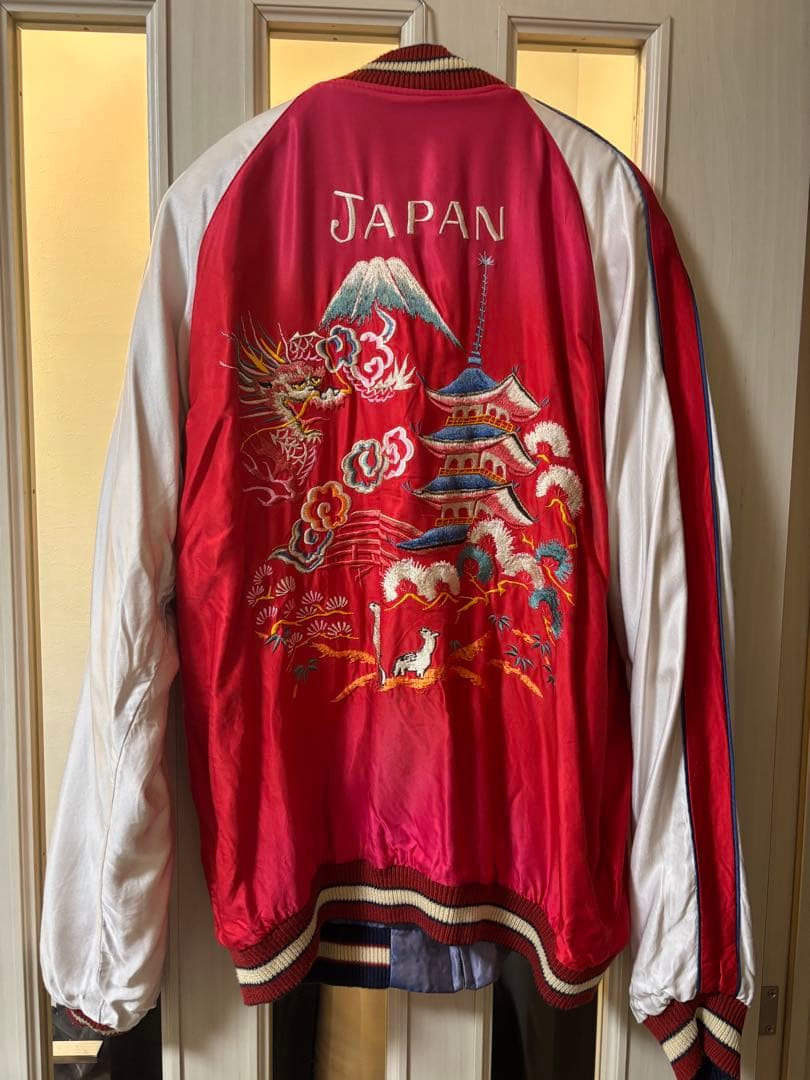 桃*白様 テーラー東洋　スーベニアジャケット　スカジャン　エイジング　TT143