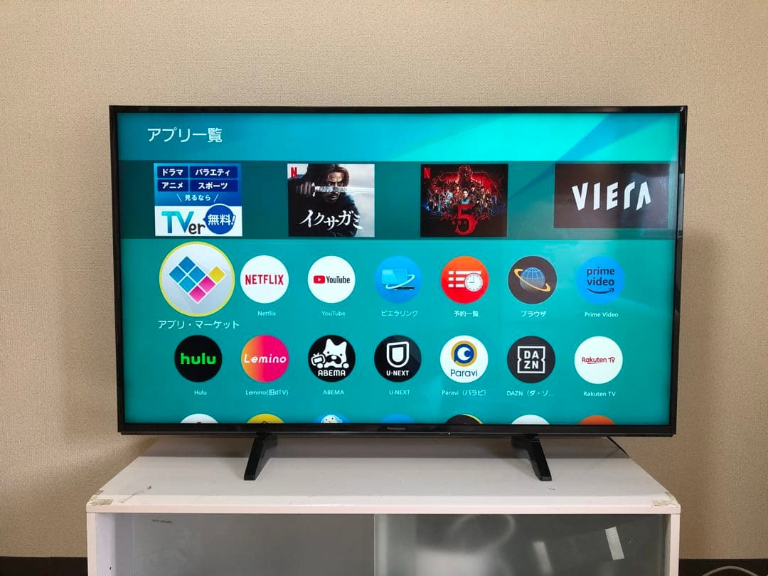 パナソニック 49V型 4K 液晶テレビ スマートビエラ TH-49FX600