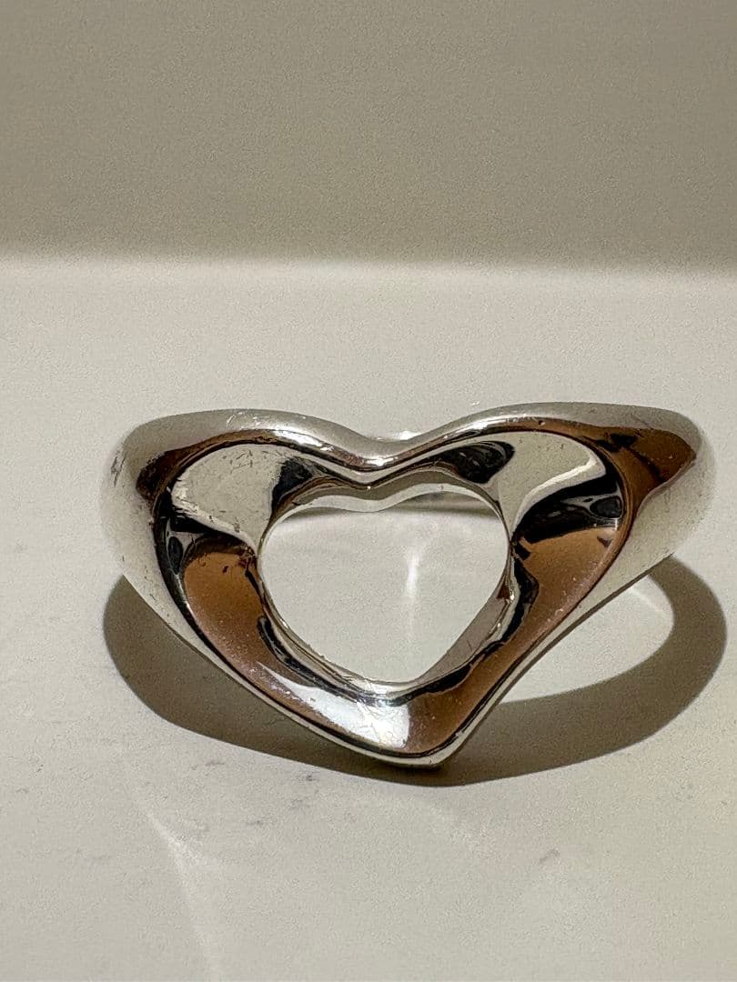 ティファニーエルサ・ペレッティ オープンハート サイズ棒:約9~9.5号