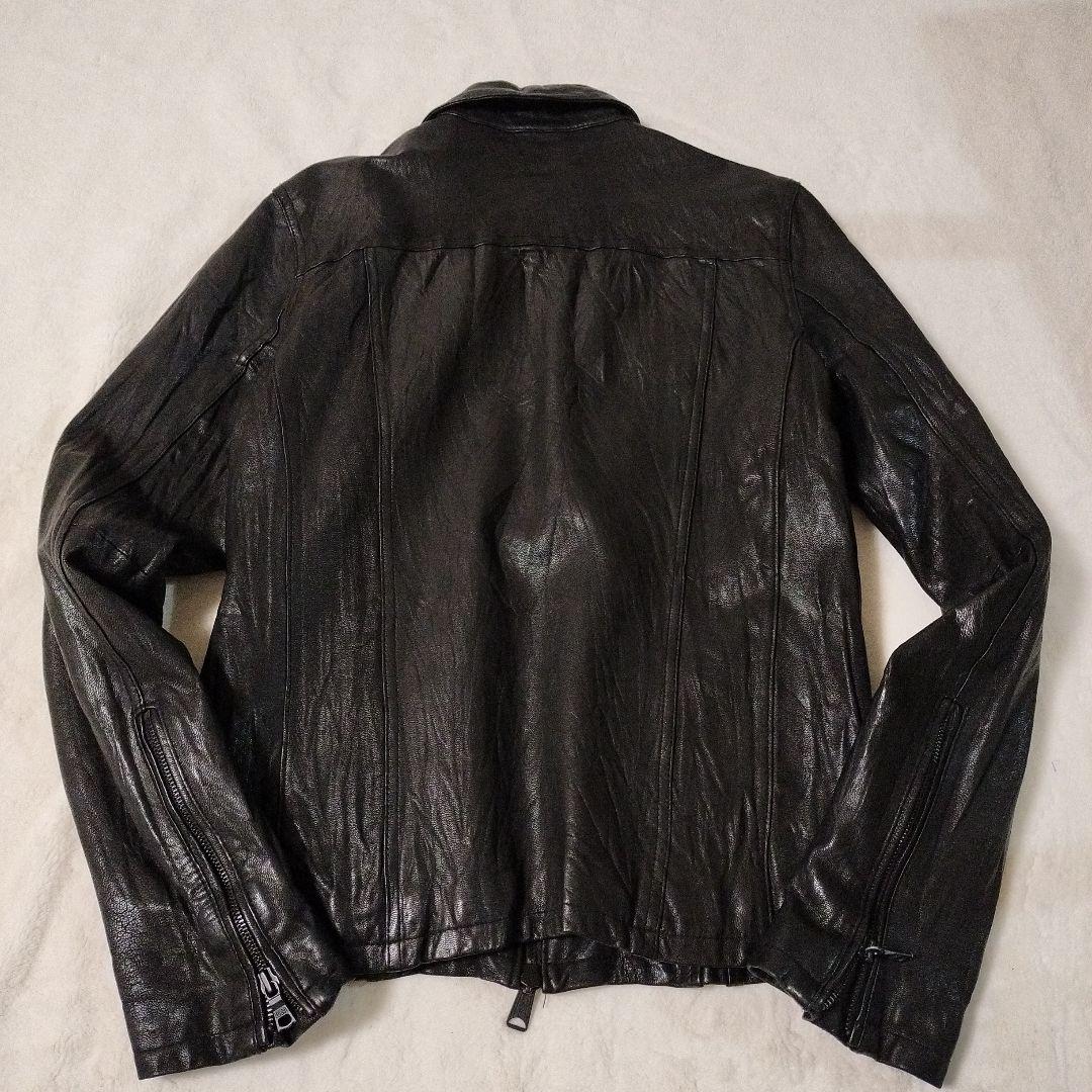 【美品】BUFFALO BOBS goat zip design leather