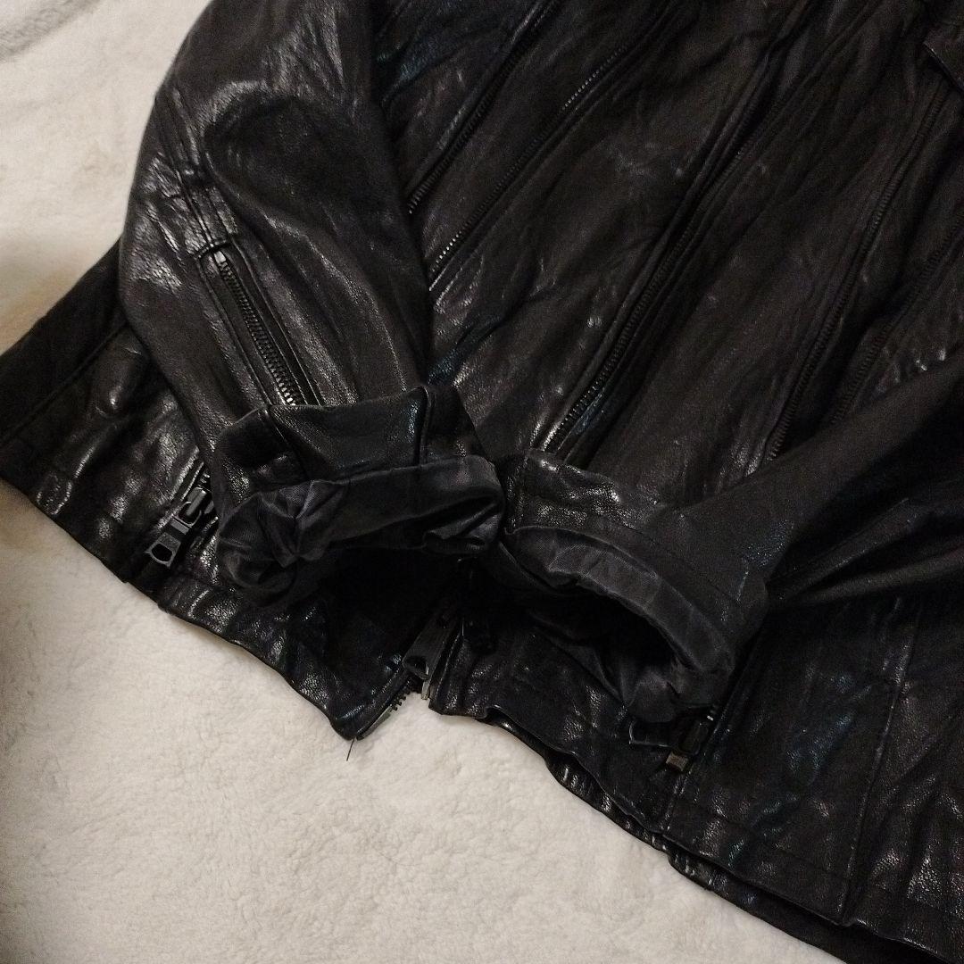 【美品】BUFFALO BOBS goat zip design leather