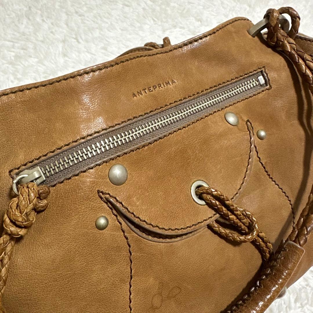 美品✨アンテプリマ チェルシー ボストン 大容量 A4 レザー