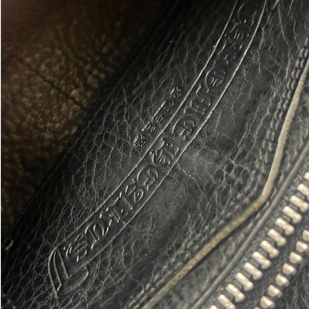 CHROME HEARTS REC Fジップ3セメタリークロスパッチ ウォレット