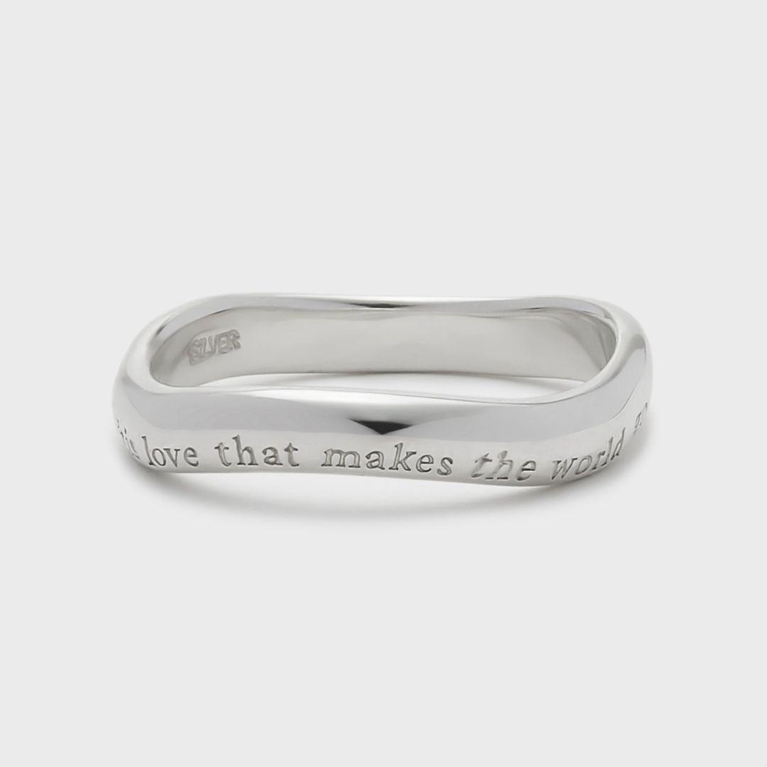 NOJESS　【新品未使用】★メッセージシルバーリング★13号