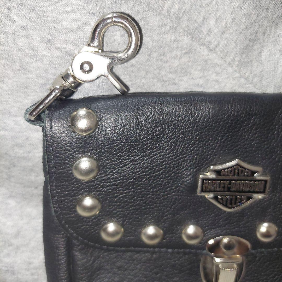 ハーレーダビッドソン レザーバッグ ウエストポーチ ヒップバッグアイテム y2k