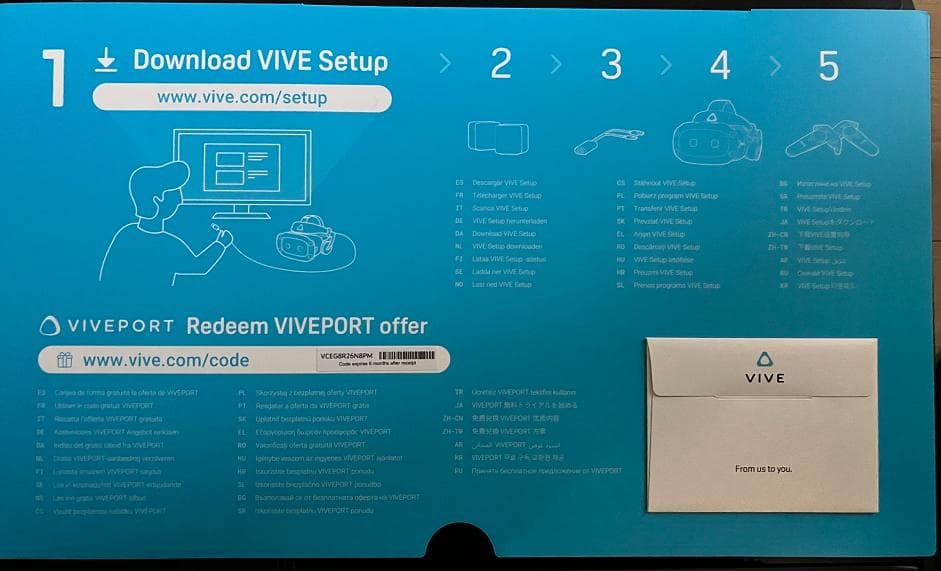 【未使用】VIVE COSMOS ELITE VRヘッドセット