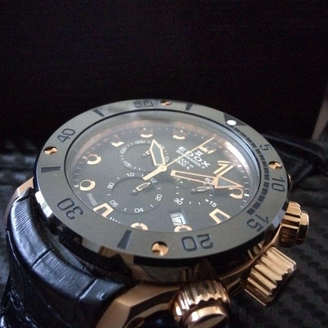 EDOX■シャークマン■500M防水■限定モデル■エドックス■ローズゴールド