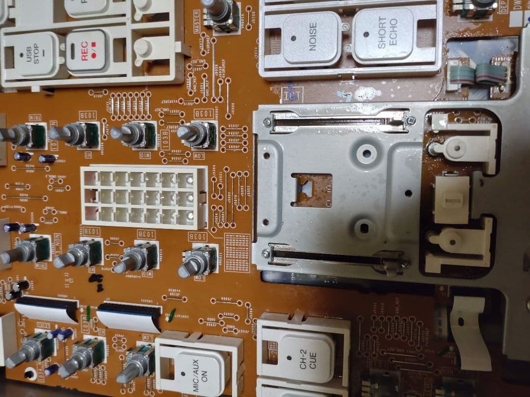 Pioneer DJM-350 動作確認済み　クロスCHフェーダー交換　レア色