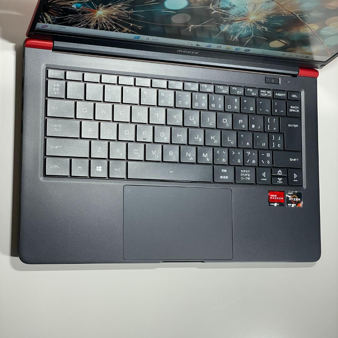 ★美品★ Mouse X4-R5 Ryzen5 ノートPC バッテリー◎ SSD