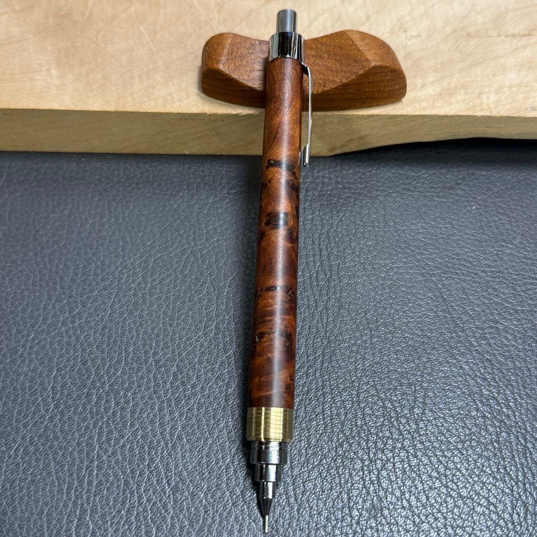 hone194台湾樟葡萄杢　瘤　最強低重心　溝付き　真鍮　瘤の欠け多い