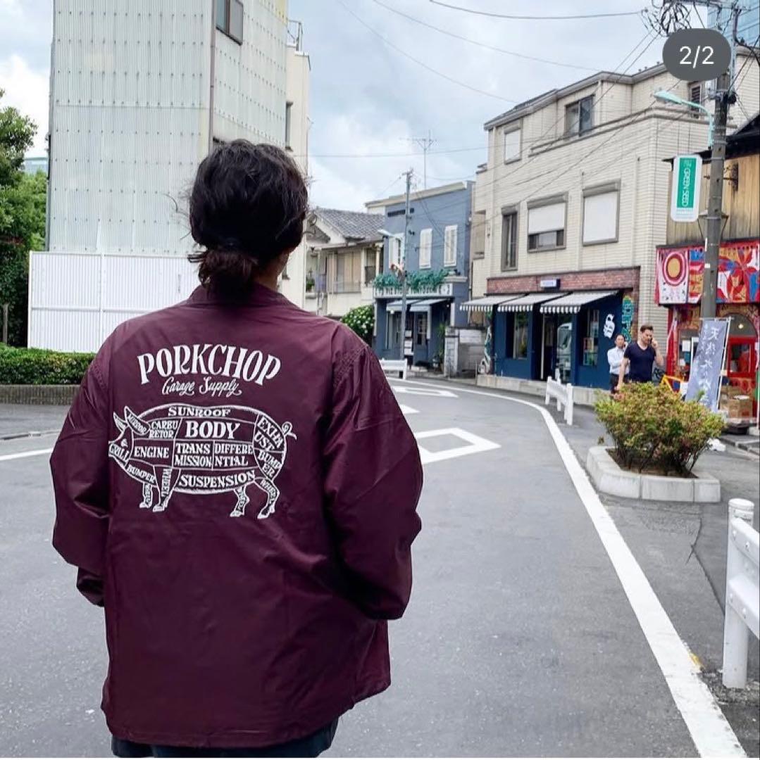 ト*ル様 PORKCHOP ポークチョップ ナイロン　コーチジャケット　Lサイズ