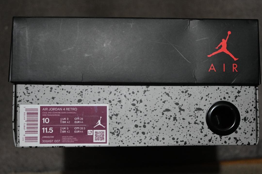 【28cm】Air Jordan 4 \"COOL GRAY\"