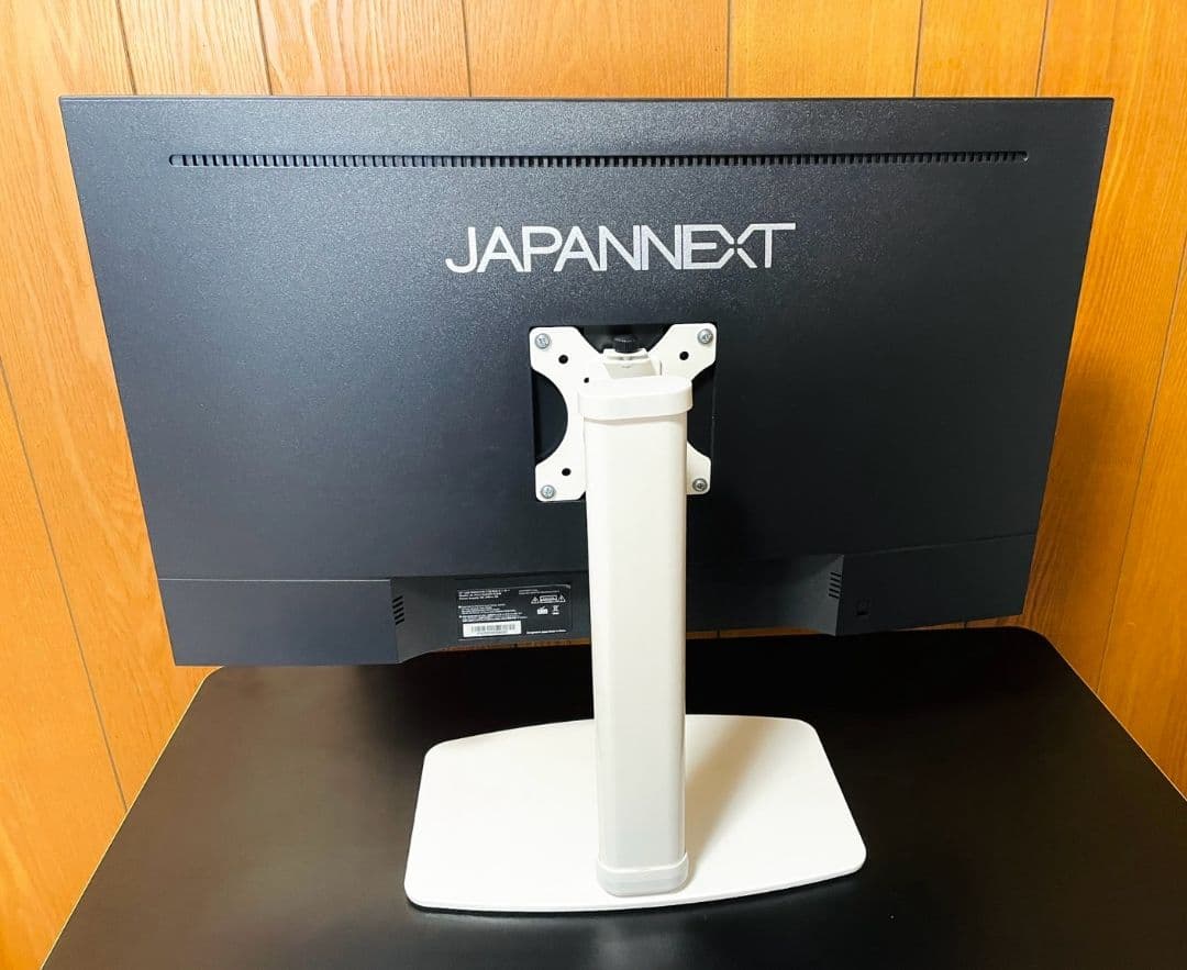 JAPANNEXT 4K　27インチ　ブラックモニター 外部スタンド　5年保証書