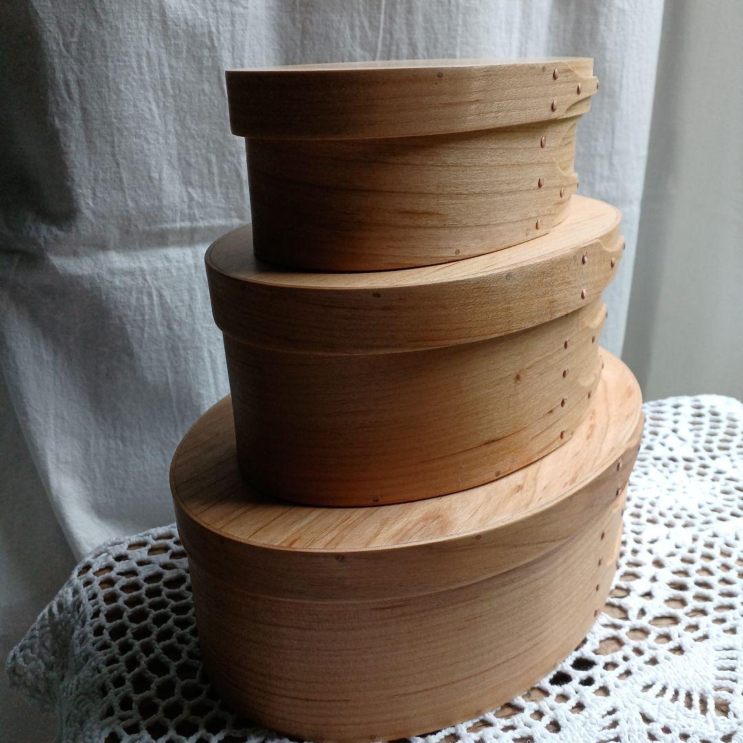 シェーカーボックス　オーバルボックス　3つセット