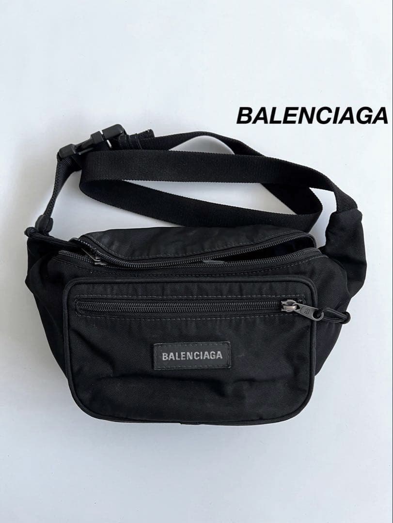 バッグ BALENCIAGA LOGO NYLON WAIST BODY BAG