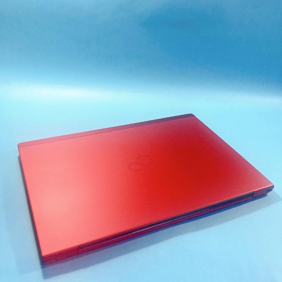 w85✨爆速SSD新品 /薄型 軽量 /赤/Win11✨すぐ使えるノートパソコン