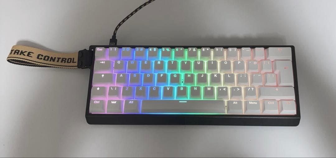 Wooting 60HE 白色　ラピッドトリガー 箱あり 純正キーキャップ付き