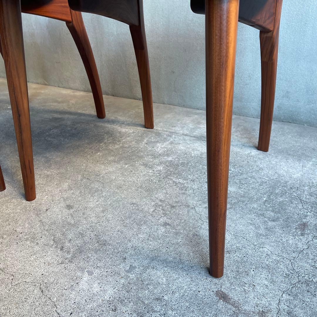 IDC OTSUKA Fill2ウォールナット無垢材 ダイニングチェア4脚