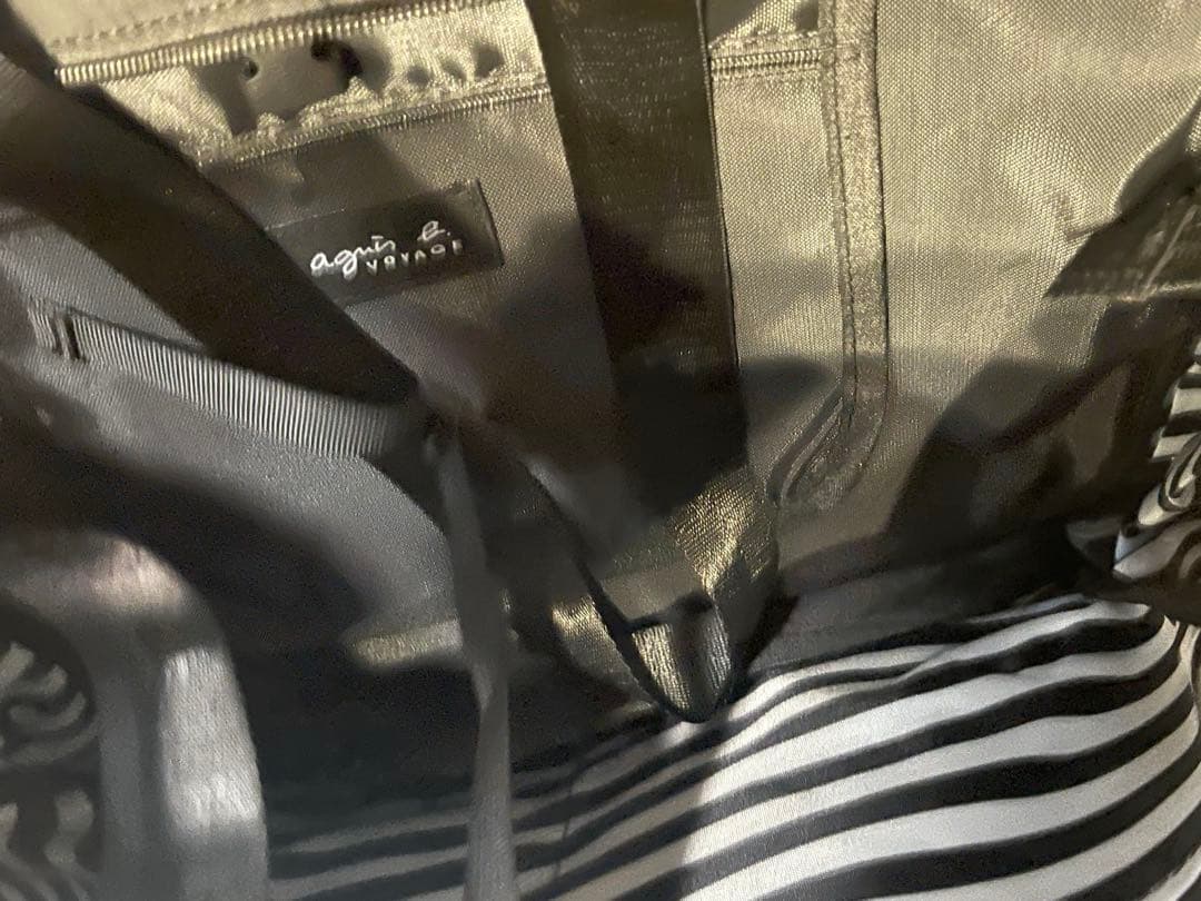 <新品タグ付き> アニエスベー　ロゴ ペアレンツバッグ マザーズバッグ　ブラック