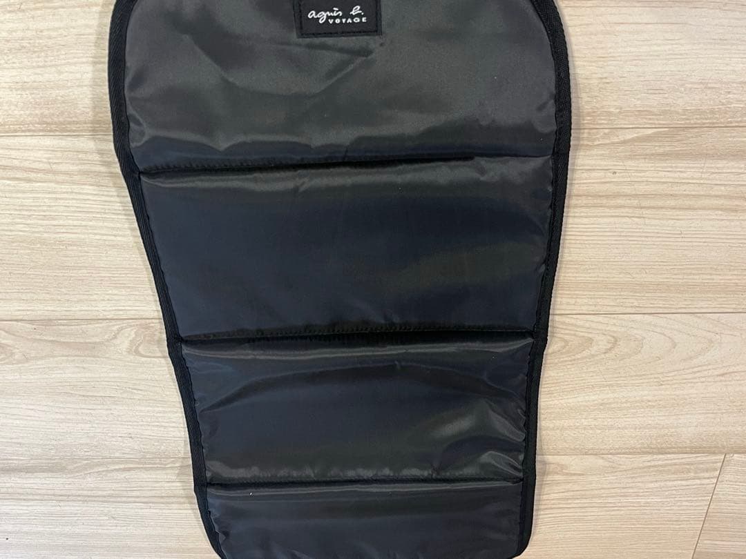 <新品タグ付き> アニエスベー　ロゴ ペアレンツバッグ マザーズバッグ　ブラック